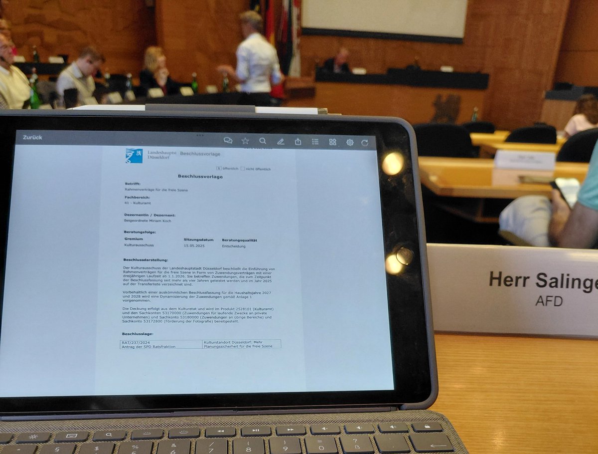 Der Düsseldorfer Kulturausschuss wird heute die "Dynamisierung" der öffentlichen Zuwendungen beschließen, was u.a. der linksextremen Veranstaltungsplattforn zakk die jährlichen Zuwendungen von 1,26 Mio. Euro auf 1,31 Mio. Euro bis 2028 anwachsen lässt. Brauchen wir das? Nein!