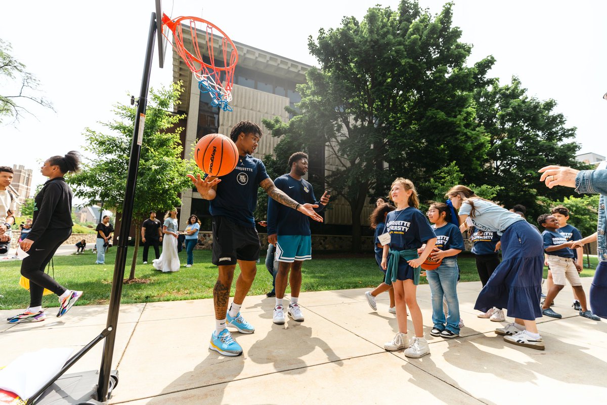 Marquette Basketball (@marquettembb) on Twitter photo Always a good time when <a href="/DwyaneWade/">DWade</a> stops by the Tragil Wade-Johnson Summer Reading Program!
#MUBB | #WeAreMarquette Always a good time when <a href="/DwyaneWade/">DWade</a> stops by the Tragil Wade-Johnson Summer Reading Program!
#MUBB | #WeAreMarquette