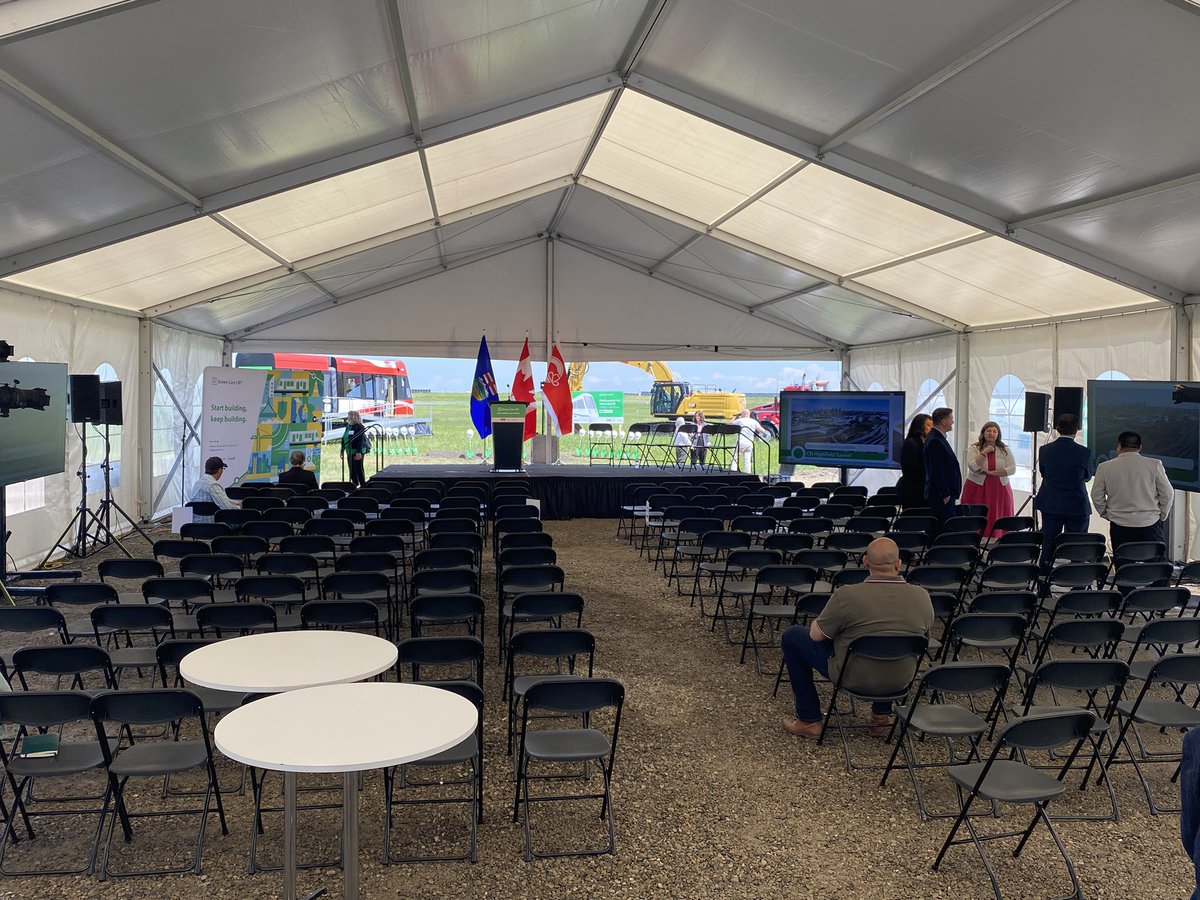 Adam MacVicar (@adammacvicar) on Twitter photo Hello from Shepard! 
The City of Calgary, province and federal government are here for the official groundbreaking of the SE leg of the Green Line LRT project. Hello from Shepard! 
The City of Calgary, province and federal government are here for the official groundbreaking of the SE leg of the Green Line LRT project.