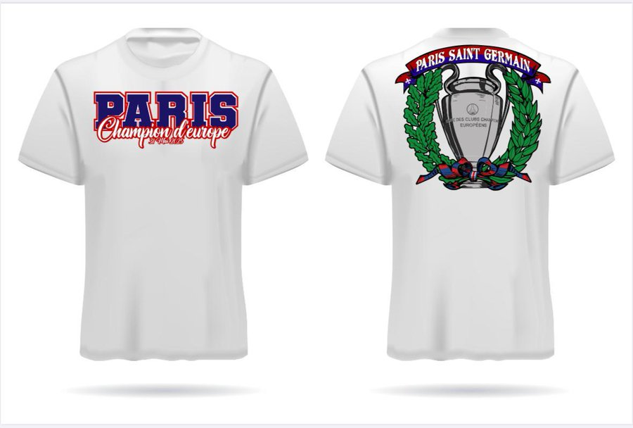 Paristeamfr's tweet photo. 🔥🔥 Le superbe maillot du @Co_Ultras_Paris "Paris Champion d'Europe" #PSG https://t.co/6E67HW8EAi