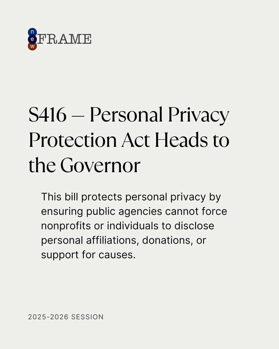 Brian Lewis (@newframeinc) on Twitter photo Thank you to the #NCGA for a bipartisan vote to protect donor privacy.
No one should be deterred by our government from giving and volunteering for causes they care about.
Thank you to Sen Warren Daniel & Rep Mike Schietzelt for leading on SB416.
#ncpol <a href="/DanielforSenate/">Warren Daniel</a> Thank you to the #NCGA for a bipartisan vote to protect donor privacy.
No one should be deterred by our government from giving and volunteering for causes they care about.
Thank you to Sen Warren Daniel & Rep Mike Schietzelt for leading on SB416.
#ncpol <a href="/DanielforSenate/">Warren Daniel</a>