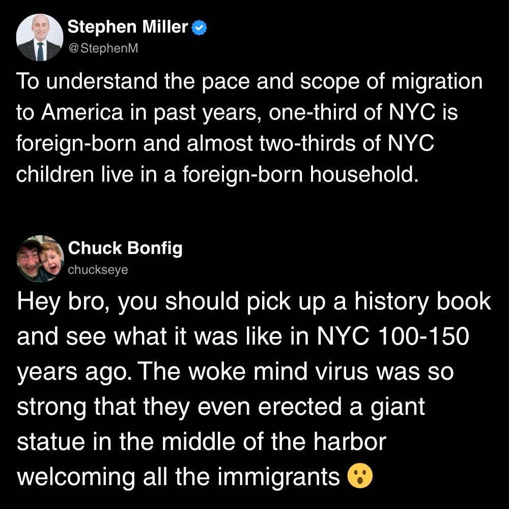 Stephen Miller needs a history lesson.