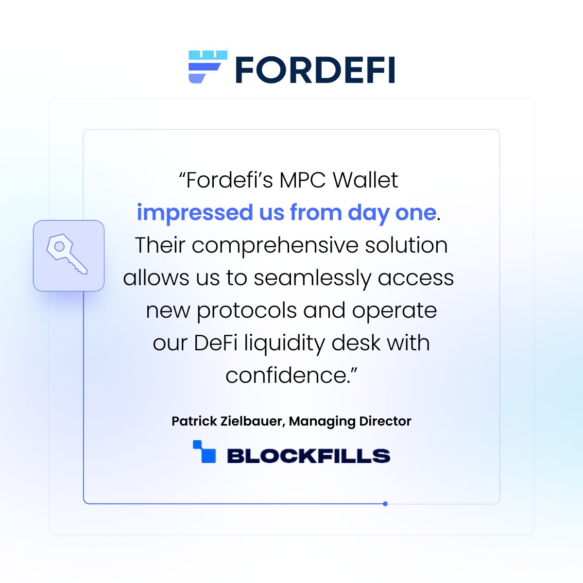 FORDEFI (@fordefihq) on Twitter photo 🚀 <a href="/blockfills/">BlockFills</a> is transforming institutional DeFi access with Fordefi!
By leveraging Fordefi’s advanced MPC wallet and multi-chain connectivity, BlockFills can now securely execute trades for its DeFi liquidity desk, seamlessly tap into new protocols, and benefit from 🚀 <a href="/blockfills/">BlockFills</a> is transforming institutional DeFi access with Fordefi!
By leveraging Fordefi’s advanced MPC wallet and multi-chain connectivity, BlockFills can now securely execute trades for its DeFi liquidity desk, seamlessly tap into new protocols, and benefit from