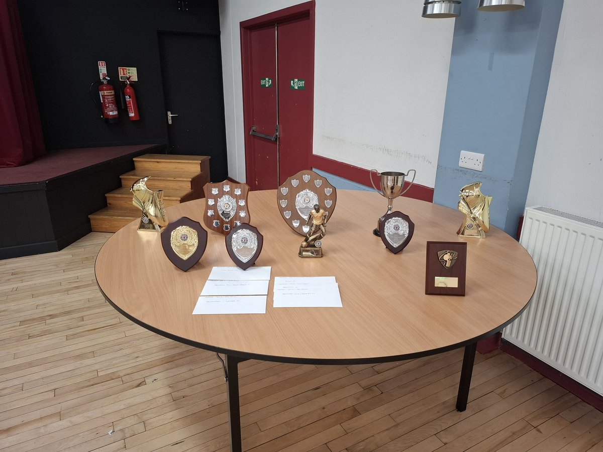 All ready for tonight's AGM and awards night
