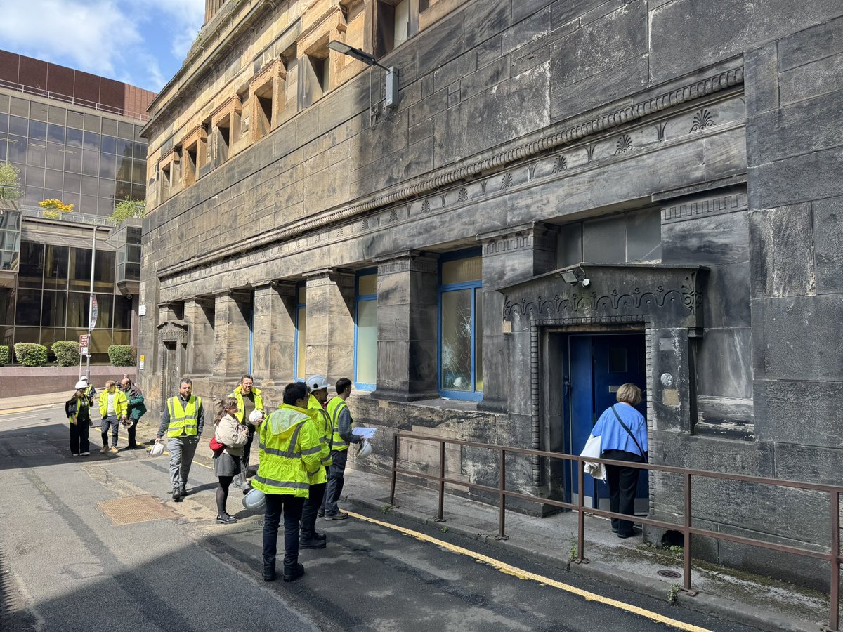 savestvincentst's tweet image. Thanks to the @gia_tweet Conservation Committee for facilitating a great visit to St Vincent St today, the next chance to visit will be during this year’s @Glasgowdodf in September!