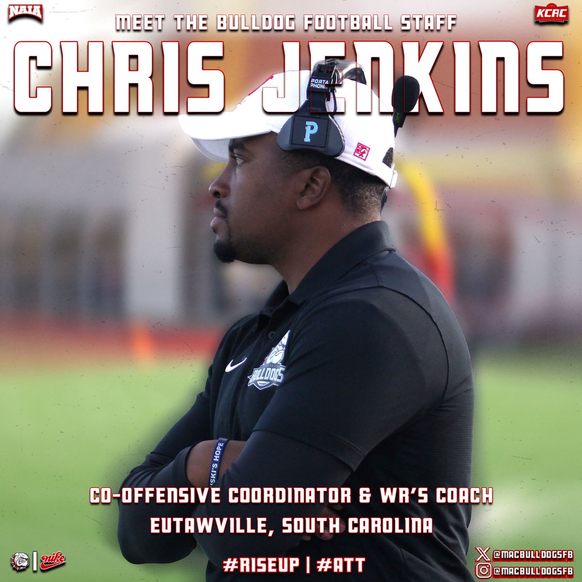 McPherson Football (@macbulldogsfb) on Twitter photo Meet the Bulldog Football coaching staff! Co-Offensive Coordinator & Wide Receivers coach <a href="/CoachJenk1/">Chris Jenkins</a> gets our guys in “Zone 6” tuned up!
We love the passion Coach Jenkins brings to the team!
#RiseUp | #ATT Meet the Bulldog Football coaching staff! Co-Offensive Coordinator & Wide Receivers coach <a href="/CoachJenk1/">Chris Jenkins</a> gets our guys in “Zone 6” tuned up!
We love the passion Coach Jenkins brings to the team!
#RiseUp | #ATT