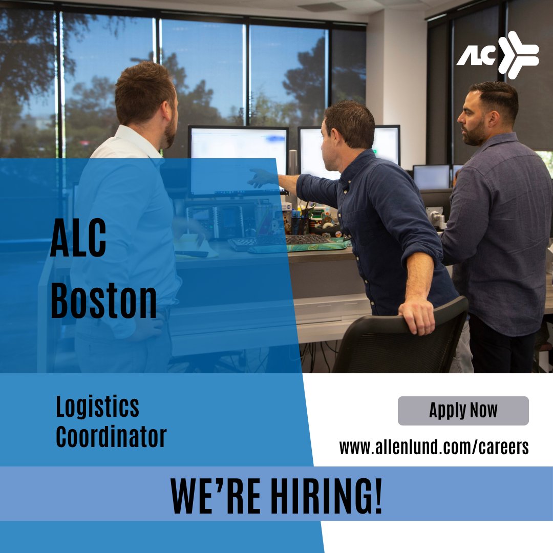 ALC Boston in Wakefield, MA is hiring! 

To learn more/apply, click here: bit.ly/4heCrym

#AllenLund #Hiring #3PL #sales #logistics #transportation #supplychain #freight #transportationindustry #transportationbrokers #familyowned #BostonMA #ALCBoston