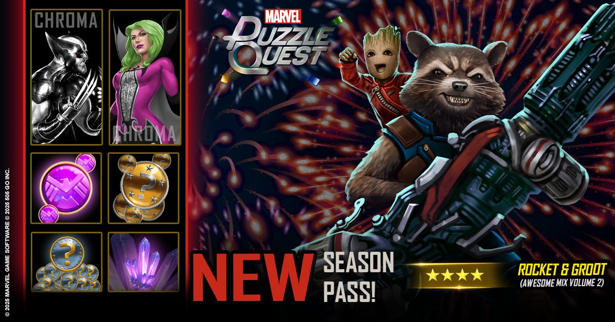 It's a Fan Favorite Season! Check out an all-new Season Pass alongside a bevy of Event Quests and epic rewards featuring MPQ's most popular Super Heroes and Super Villains.