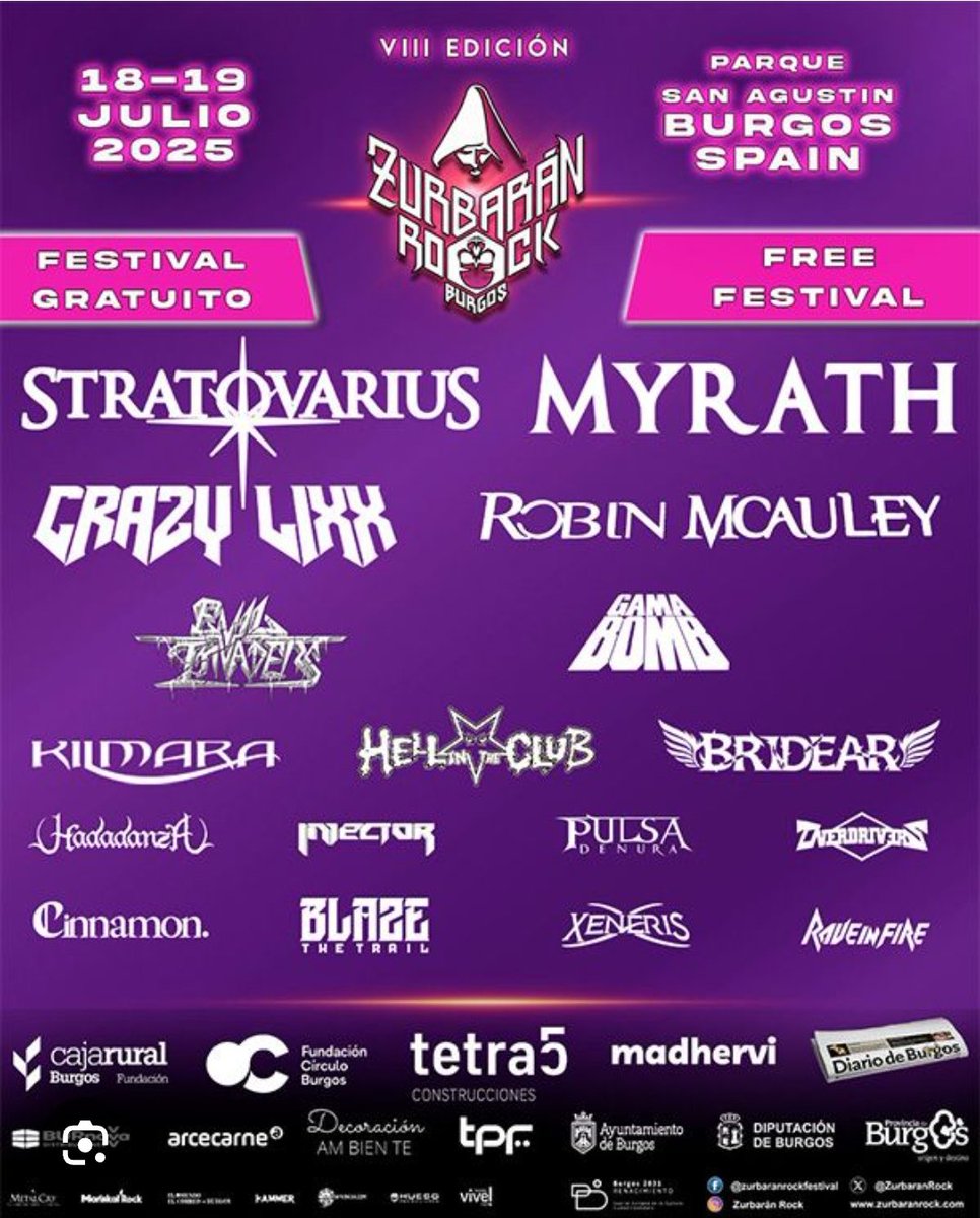 AlexIrongirl's tweet image. Esta tarde en Cuerdas de Acero echaremos un vistazo al cartel de @ZurbaranRock
También desvelaremos cómo podéis conseguir dos entradas al concierto de Follow the Hunt Zaragoza.
Os esperamos en @radiotopo a partir de las 21h en 101.8 FM o en streaming desde la página web.