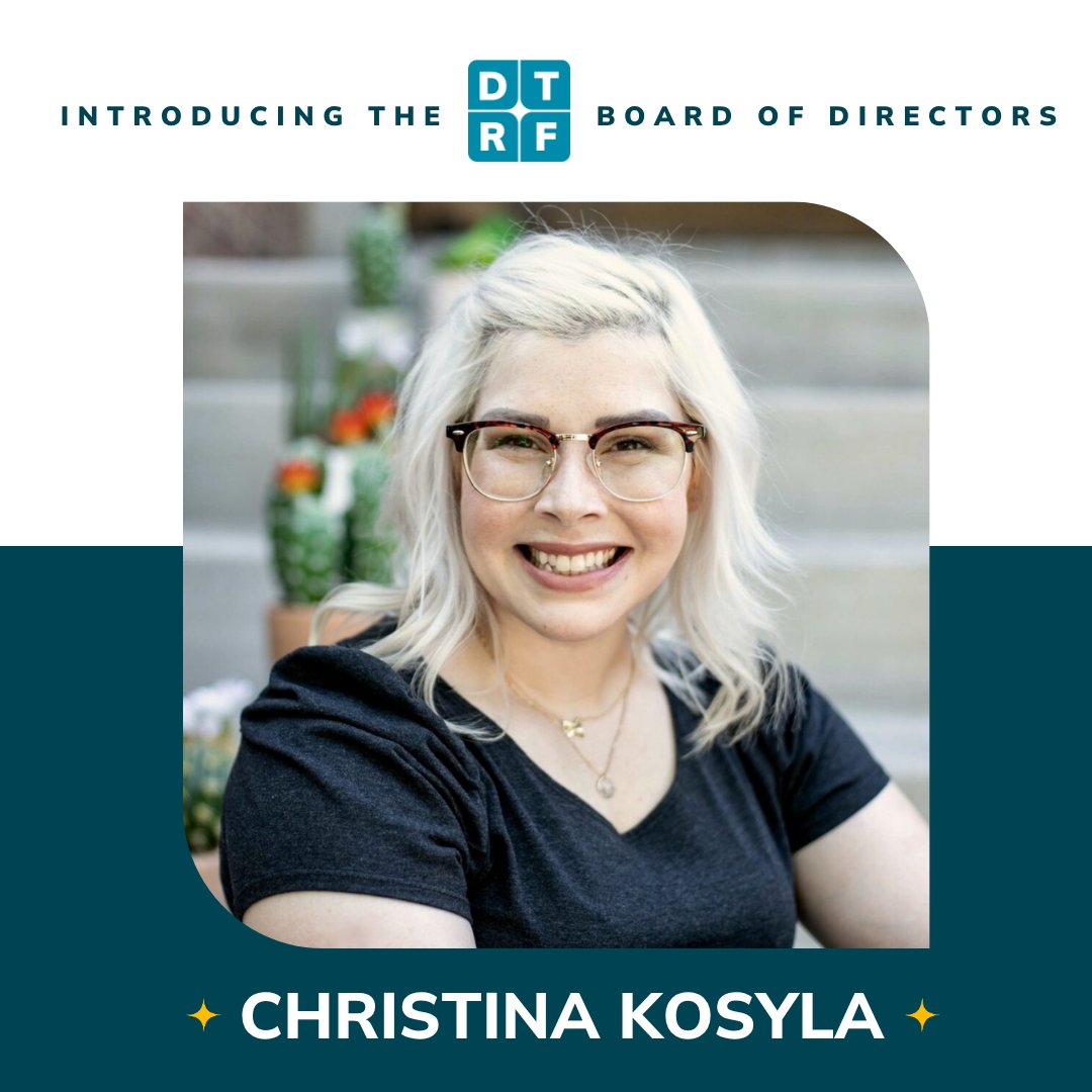 DTRFoundation's tweet image. ✨ The DTRF is excited to welcome Christina Kosyla to its Board of Directors. Christina was diagnosed with a desmoid tumor in 2018 and is currently serving as Program Coordinator at the Cactus Cancer Society.

🔗 Learn more: dtrf.org/about-dtrf/boa…

#DTRF #desmoid
