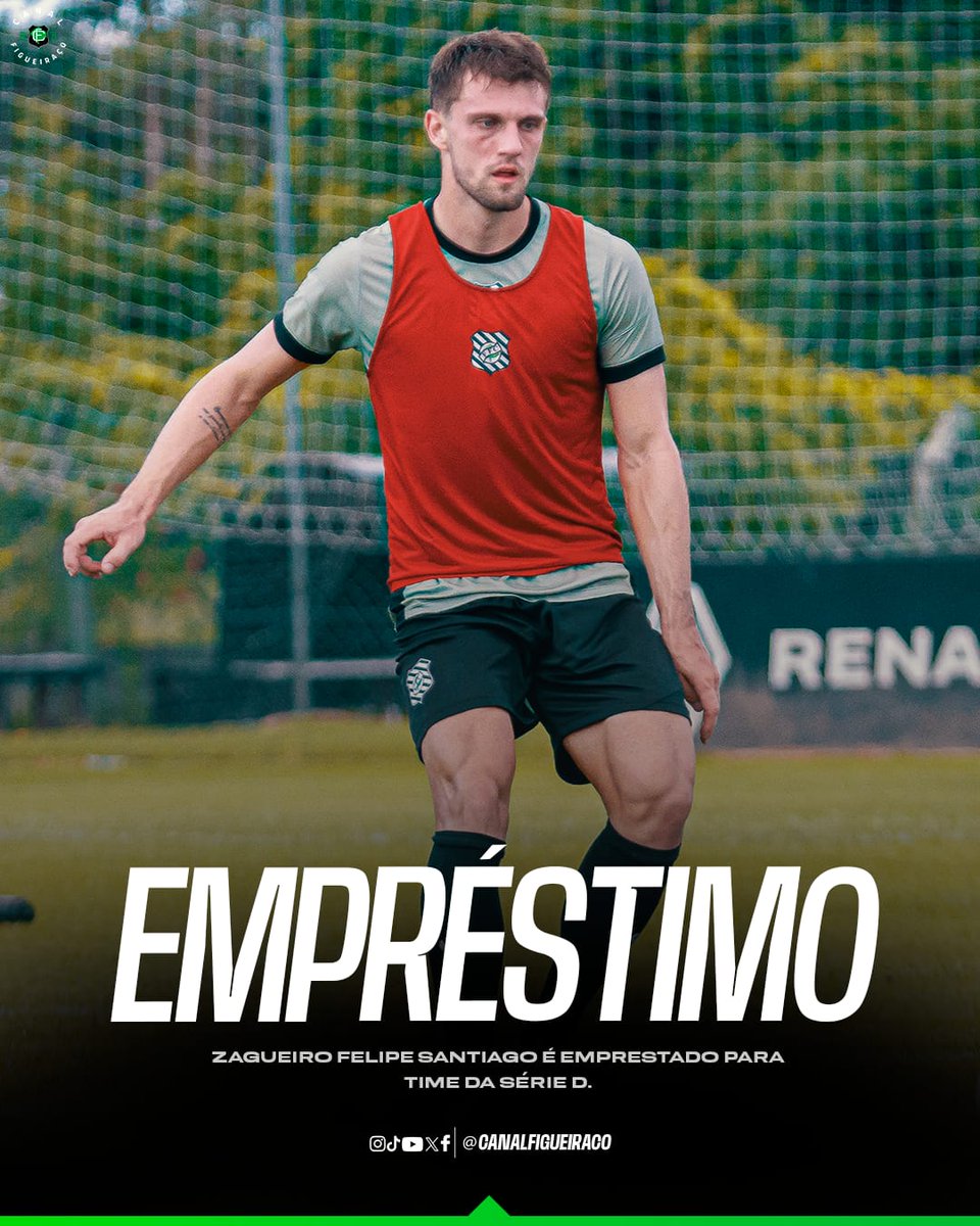 O diretor de futebol do Figueirense Daniel Kaminski, falou em entrevista pra a CBN Floripa, que o zagueiro Felipe Santiago será emprestado ao time do Mixto-MT.

Atualmente o time mato-grossense disputa a Série D do Brasileiro.

O contrato de empréstimo é de 3 meses.