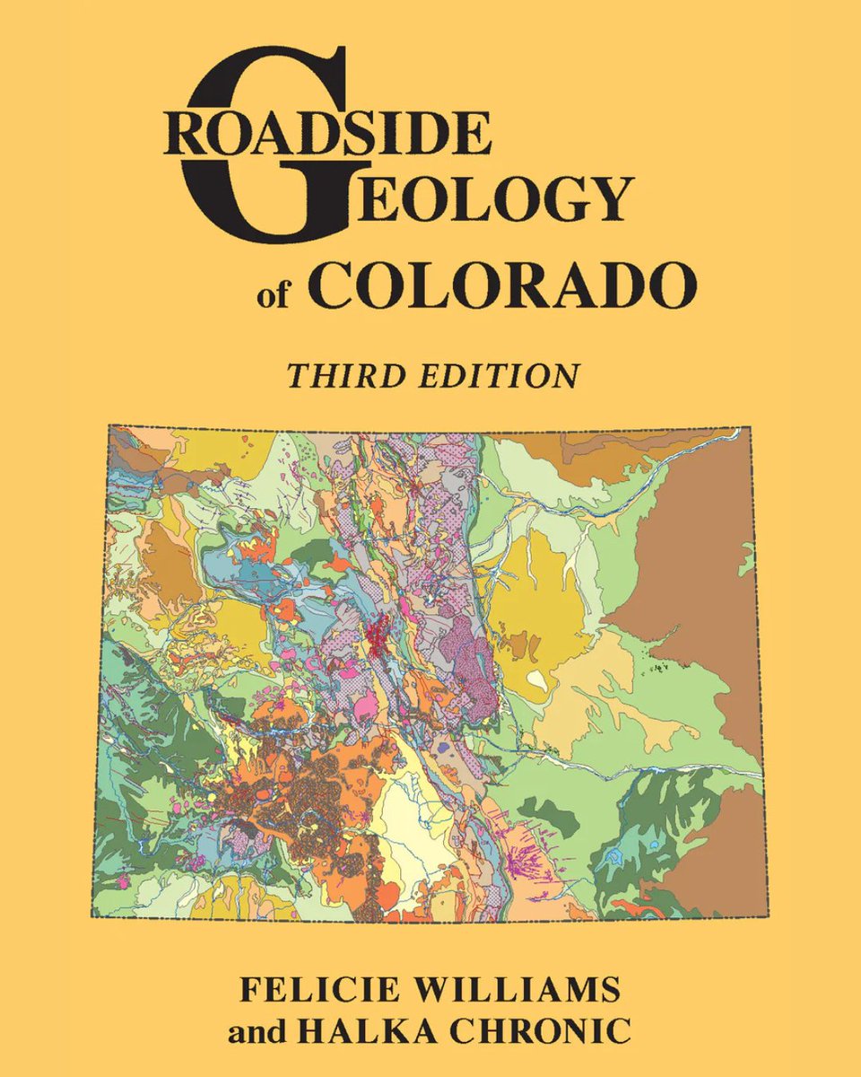 Back in stock! 📚 The Roadside Geology of Colorado (3rd ed.) is a must-have for rock lovers. With stunning photos, maps &amp; diagrams, it unpacks Colorado’s complex bedrock geology.

Grab your copy: geosociety.co/44cVW5t
#ColoradoGeology #RoadsideGeology #Geology #ColoradoRocks