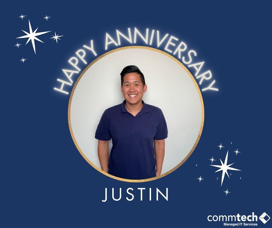 CommTechIT's tweet image. Cheers to One Year, Justin! 🥂
