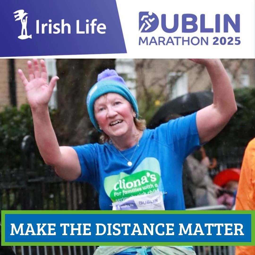 Cliona’s (@clionasfdn) on Twitter photo 🏃Still looking for a place in the Irish Life Dublin Marathon?
Why not join the growing Cliona’s team of runners who have committed to making their distance matter for families caring for a sick child !
Take the 1st step and email phil@clionas.ie to find out more 🙏 🏃Still looking for a place in the Irish Life Dublin Marathon?
Why not join the growing Cliona’s team of runners who have committed to making their distance matter for families caring for a sick child !
Take the 1st step and email phil@clionas.ie to find out more 🙏
