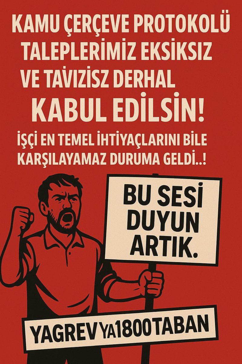 Ki_federasyonu's tweet photo. ✋ Sendika aidatı kesiliyor ama toplu sözleşme farkları ödenmiyor!
Bu nasıl sendikalı işçilik?
Hakkımızı istiyoruz!
YaGrev Ya1800Taban
@RTErdogan @ipekozkal @Mustafa_Destici @oktay_saral @isikhanvedat @hakiskonf @turkiskonf @_cevdetyilmaz @iskenderbayhn https://t.co/mlEuLs6hfO