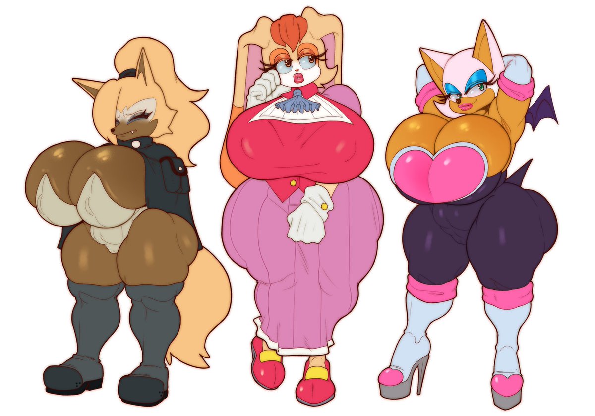 Yall like the sonic gals too much 😭
I’ll take it as a yes to more sonic stuff, so I made a part two, this time is the big tiddy gang 🍈🍈