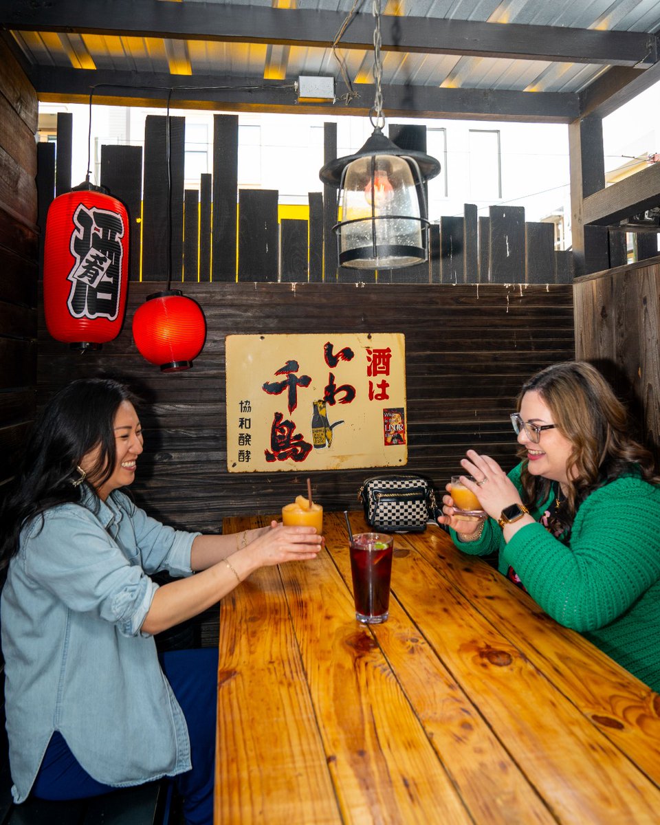 Think it’s too hot for patio hangs? Think again.

The @domoalleygatotatsu_ya patio is fully equipped with fans, misters, and ice-cold drinks to keep things cool while you kick it under the lanterns. 

Come through, cool off, and stay awhile.