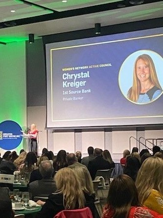 1st Source Bank (@1stsourcebank) on Twitter photo Our Fort Wayne Regional team recently attended the Greater Fort Wayne Champions of Change Awards celebrating those who advocate for women in Allen County. Chrystal Kreiger (Fort Wayne Downtown Private Banker) had the opportunity to introduce the Corporate Sector finalists! Our Fort Wayne Regional team recently attended the Greater Fort Wayne Champions of Change Awards celebrating those who advocate for women in Allen County. Chrystal Kreiger (Fort Wayne Downtown Private Banker) had the opportunity to introduce the Corporate Sector finalists!