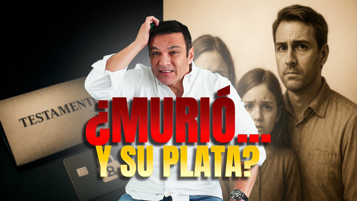 ¿Sabe qué podría pasar con su DINERO si usted MUERE hoy? Lo sé, es una pregunta incómoda pero completamente necesaria. 

🔑 Compártalo con su familia. Esto le puede evitar un problema gigante.

youtu.be/8dL_EIVnT10