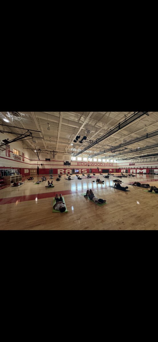 Great first week! CrossFit on the turf followed by abs in the cool gym!