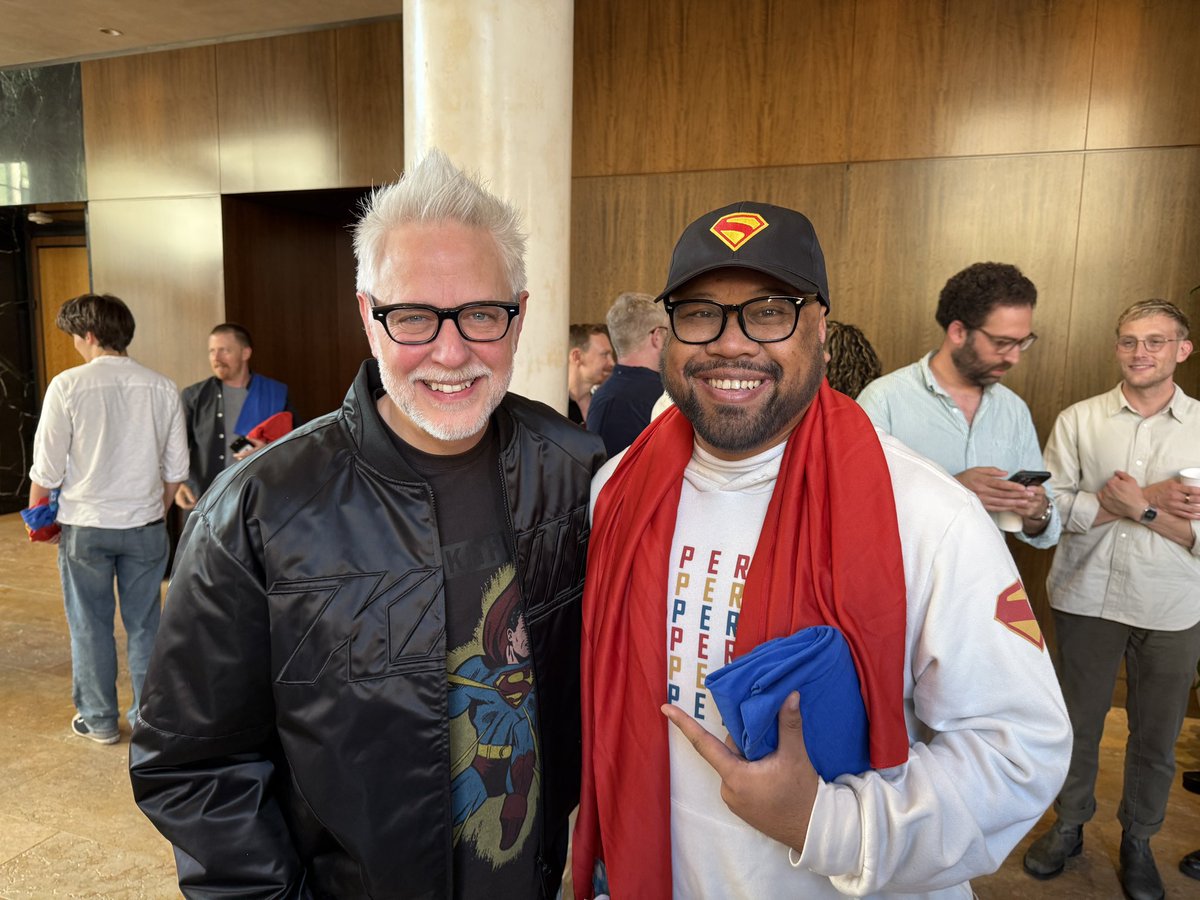 joedeckelmeier's tweet image. Honored to attend an early screening of #Superman and even had the chance to chat with James Gunn afterward!