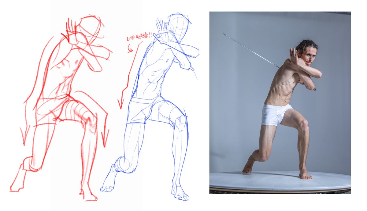 250626✍️
오늘의 크로키는... 다시 그려보면서 피드백 열심히 했다😤