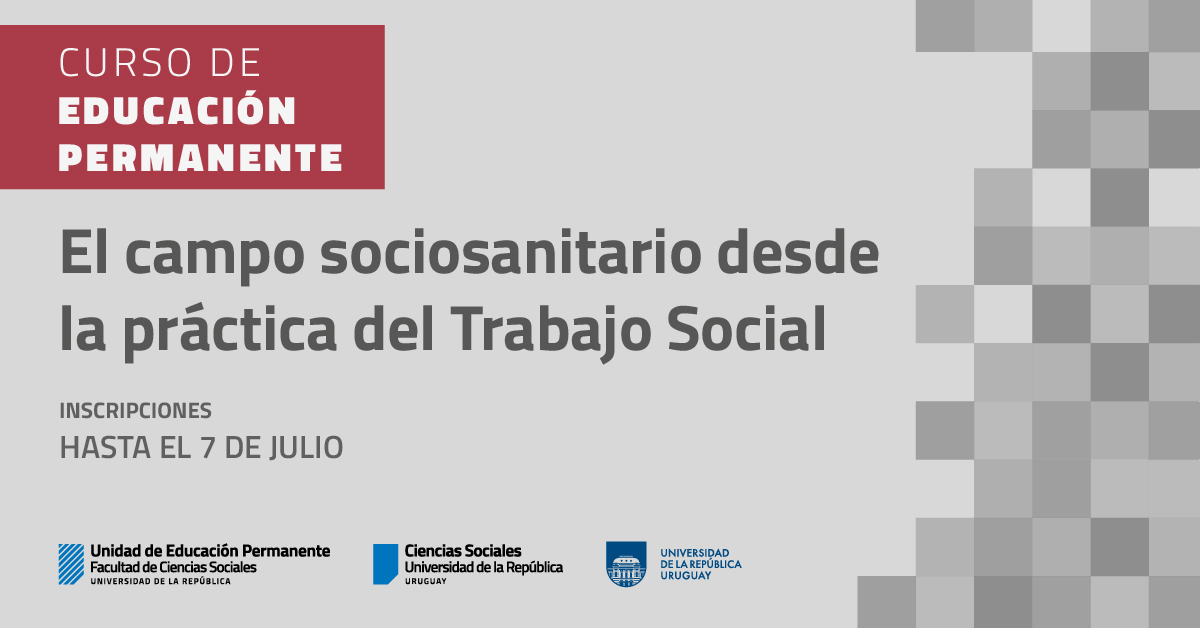 Facultad de Ciencias Sociales (@fcsudelar) on Twitter photo ๐๐๐น ๐ฐ๐ฎ๐บ๐ฝ๐ผ ๐๐ผ๐ฐ๐ถ๐ผ๐๐ฎ๐ป๐ถ๐๐ฎ๐ฟ๐ถ๐ผ ๐ฑ๐ฒ๐๐ฑ๐ฒ ๐น๐ฎ ๐ฝ๐ฟ๐ฎฬ๐ฐ๐๐ถ๐ฐ๐ฎ ๐ฑ๐ฒ๐น ๐ง๐ฟ๐ฎ๐ฏ๐ฎ๐ท๐ผ ๐ฆ๐ผ๐ฐ๐ถ๐ฎ๐น
Curso de Educaciรณn Permanente
๐
inscripciones hasta el 7 de julio
M{as informaciรณn๐cienciassociales.edu.uy/estudiantes/elโฆ ๐๐๐น ๐ฐ๐ฎ๐บ๐ฝ๐ผ ๐๐ผ๐ฐ๐ถ๐ผ๐๐ฎ๐ป๐ถ๐๐ฎ๐ฟ๐ถ๐ผ ๐ฑ๐ฒ๐๐ฑ๐ฒ ๐น๐ฎ ๐ฝ๐ฟ๐ฎฬ๐ฐ๐๐ถ๐ฐ๐ฎ ๐ฑ๐ฒ๐น ๐ง๐ฟ๐ฎ๐ฏ๐ฎ๐ท๐ผ ๐ฆ๐ผ๐ฐ๐ถ๐ฎ๐น
Curso de Educaciรณn Permanente
๐
inscripciones hasta el 7 de julio
M{as informaciรณn๐cienciassociales.edu.uy/estudiantes/elโฆ