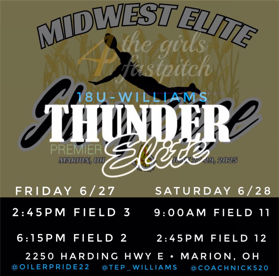 Haleigh Taylor (@haleightaylor23) on Twitter photo Come out to watch some great softball. I will only be there Friday and Saturday morning, but we still have multiple uncommitted girls who are so very talented! <a href="/TEP_Williams/">Thunder Elite Premier 18U-Williams</a> Come out to watch some great softball. I will only be there Friday and Saturday morning, but we still have multiple uncommitted girls who are so very talented! <a href="/TEP_Williams/">Thunder Elite Premier 18U-Williams</a>