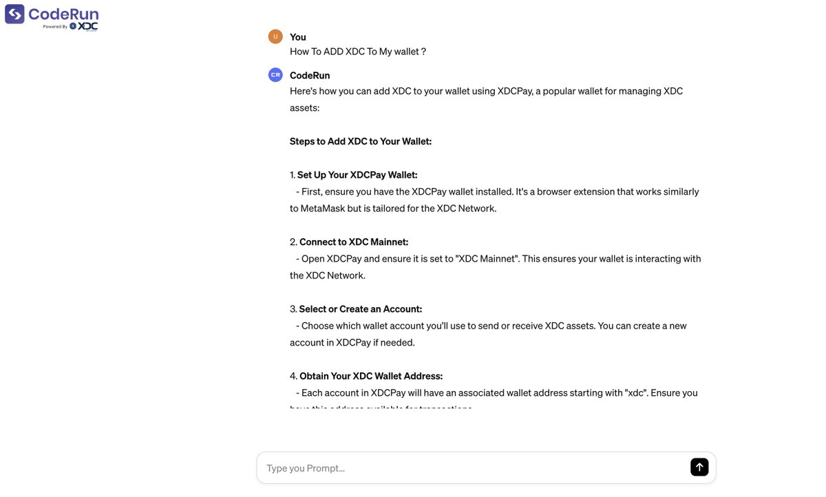 AnnaSmith353150's tweet image. 🚀 Code smarter with CodeRun AI from XDCScan, backed by @OpenScan_Ai

Your smart contract AI:
✅ Instant analysis
🧠 Logic explained simply
💡 Ask anything, get answers

Dive in → xdcscan.io/AI

#XDCNetwork #DeFiDev #CodeRunAI #SmartContractTools 

@XDC_Network_