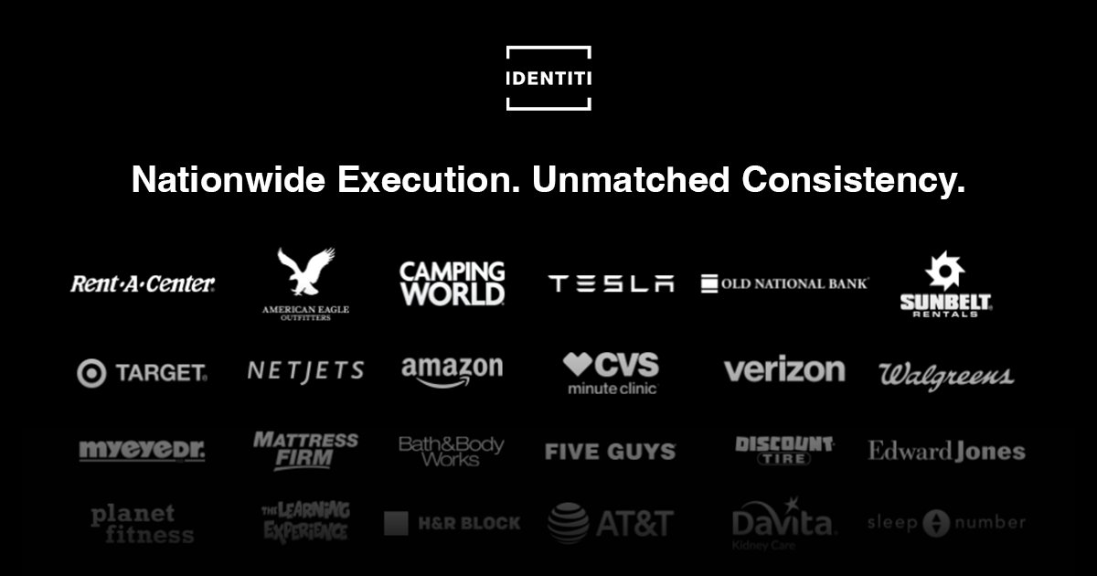 Identiti_Signs's tweet image. What do CVS, Burlington, AT&amp;amp;T, and Target have in common? They&apos;ve all trusted Identiti to execute their signage programs. 

Let’s put your brand in great company: hubs.li/Q03rf6060 

#SignagePartner #NationalBrands
