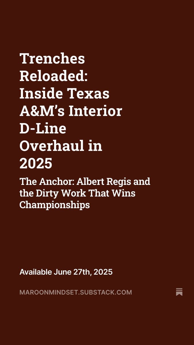 Maroon_Mindset's tweet photo. ๐จ Hype-Heavy
โRegis. Onyedim. Hicks. Sims. The Middle Just Got Mean.โ
A&Mโs DT room is reloaded, nasty, and out for blood in 2025.
#SECtrenches #WreckingCrewDefense #MaroonMindset
https://t.co/nOquSoDWIH https://t.co/0ov0LCQRyk