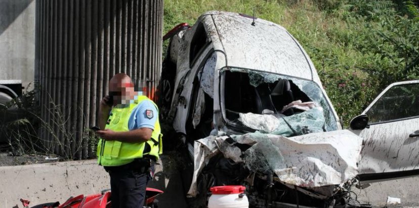 Un fumier alcoolisé et sous cocaïne avec des cartouches de protoxyde d’azote dans la voiture a tué deux jeunes infirmières, mères de famille, ce matin à 6h30 sur l’A8 à Mandelieu alors qu’elles se rendaient à leur travail. Quel désastre😔🙏🏻
(Il a traversé le terre-plein central