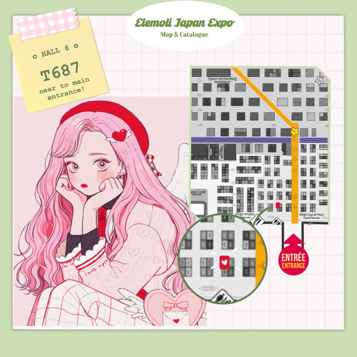 🥖JAPAN EXPO MAP AND CATALOGUE 🇫🇷

Next week is <a href="/japanexpo/">Japan Expo ⛩🗼</a>  and I can't wait to be back!
I'll be with new products fresh out of the oven.

📍HALL 6 booth T687

I accept RESERVATIONS until the start of the convention ✨
