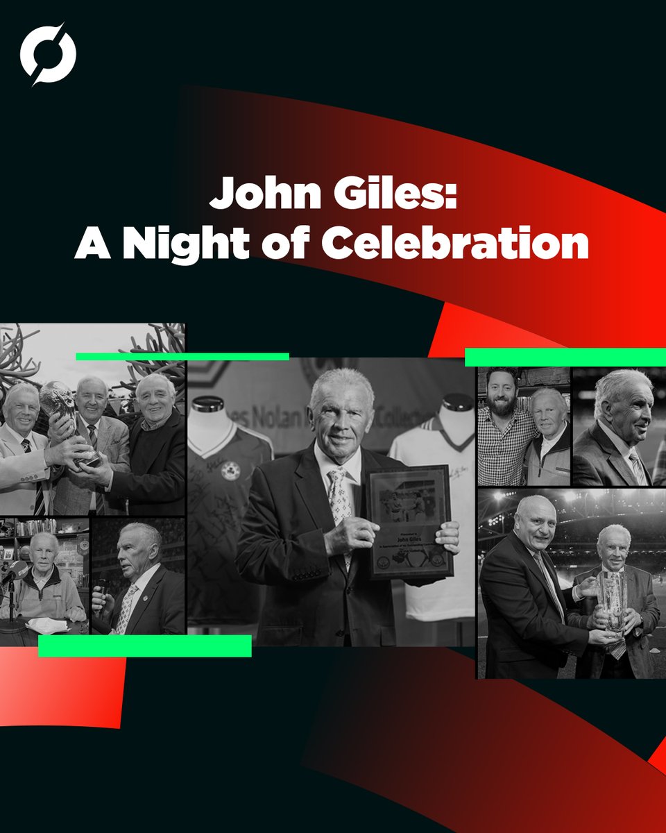 Join Off The Ball for a night of celebration for John Giles!

John is retiring from Off The Ball after almost 30 years with Bauer Media Group and to mark the occasion we're hosting a night of nostalgia and tributes for Ireland's ultimate football man.

Link for tickets: