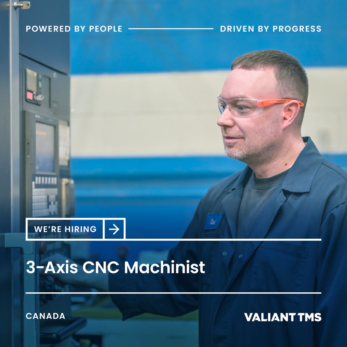 Our Tool &amp; Gage team in Windsor, Ontario, Canada, is looking for a skilled 3-Axis CNC Machinist to deliver high-quality results for our customers. If you’re a hands-on professional with a background in machining, we’d love to hear from you.

Apply now: valianttms.com/job/windsor-on…