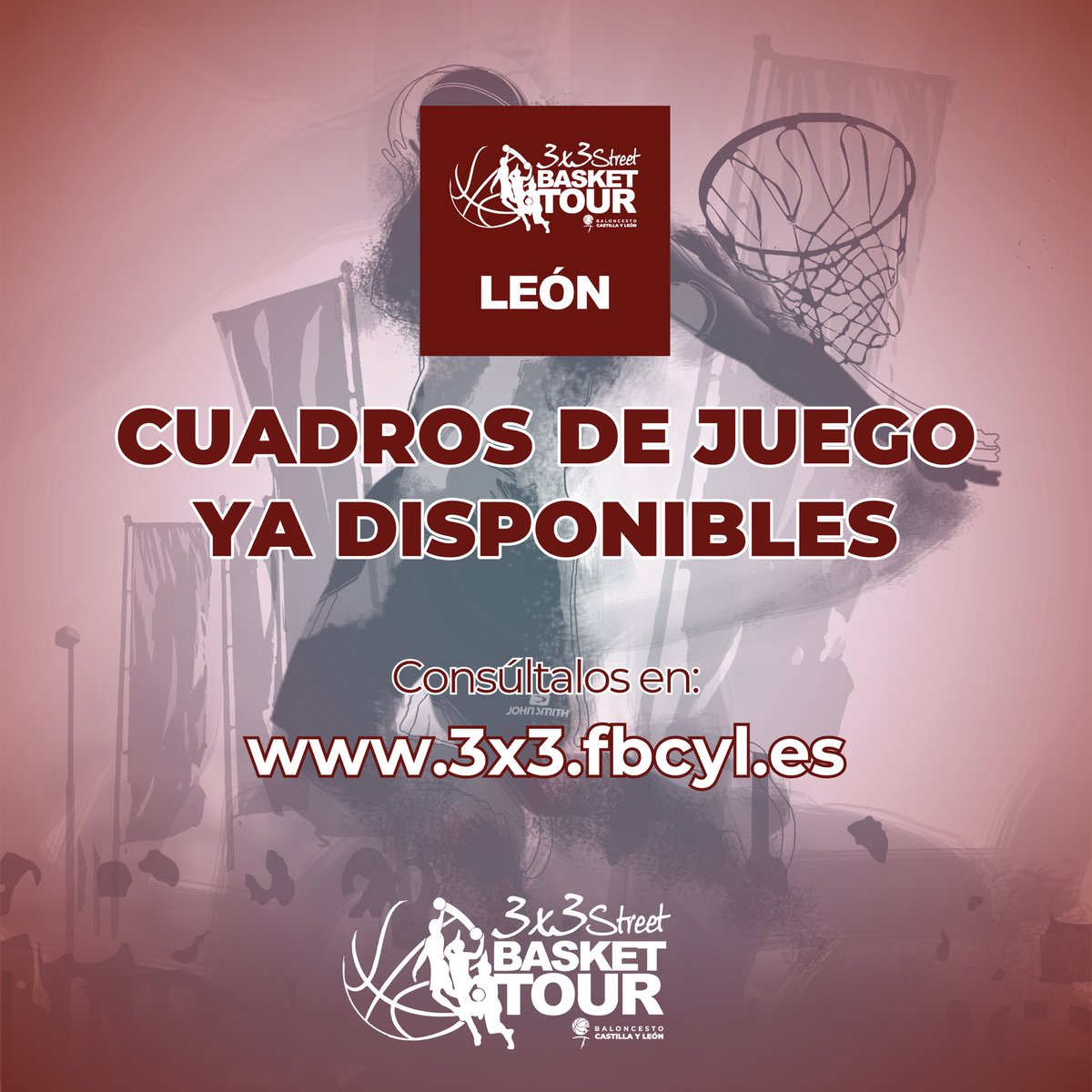 3x3SBT's tweet photo. ✅¡Ya disponibles los cuadros de juego del #3x3SBT2025 León Open!

📍Te esperamos en el Palacio de Exposiciones 

🗓️28 de junio

🔗https://t.co/F3HUHzoGul https://t.co/7Jk3pSuL4w
