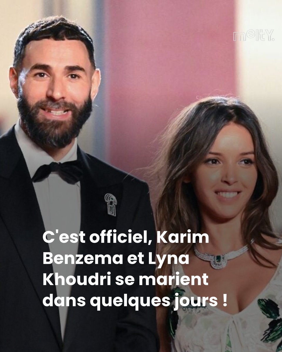 Éblouissants à Cannes, ils le seront encore plus en tenue de mariés ! D’après Paris Match, Karim Benzema et Lyna Khoudri seraient sur le point de célébrer leur union dans les jours à venir.
➡️ l.melty.fr/7Iv