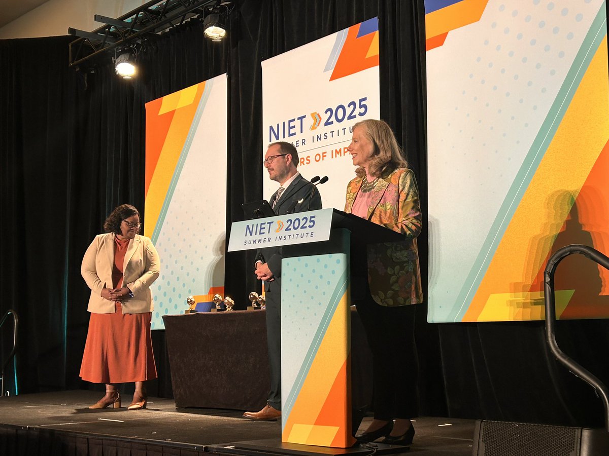 What an inspiring Milken MeetUp at NIET Summer Institute this week! 💙 Shout out to Lindsey Parker and Devon Willis-Jones had to miss the photo because they were hard at work preparing to lead our learning! 

Thank you <a href="/NIETteach/">National Institute for Excellence in Teaching</a> for a wonderful event! #MilkenMeetUp #NIET2025
