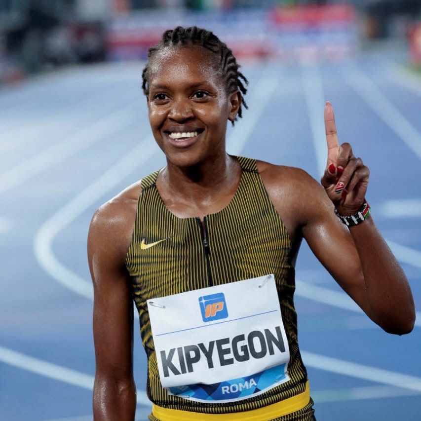 Faith Kipyegon, we got you! That was a fantastic and swift run.
