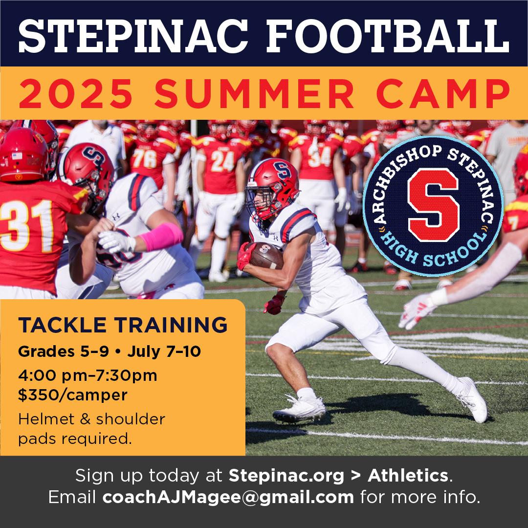 🏈 Get ready for an unforgettable experience at the Stepinac Youth Football Camp from July 7-10! 🌟 Spots are filling up fast, so don’t wait! Over the years, many great players have trained here, and now it’s your turn to learn from the best! 🏃‍♂️💨 Join our incredible coaches and