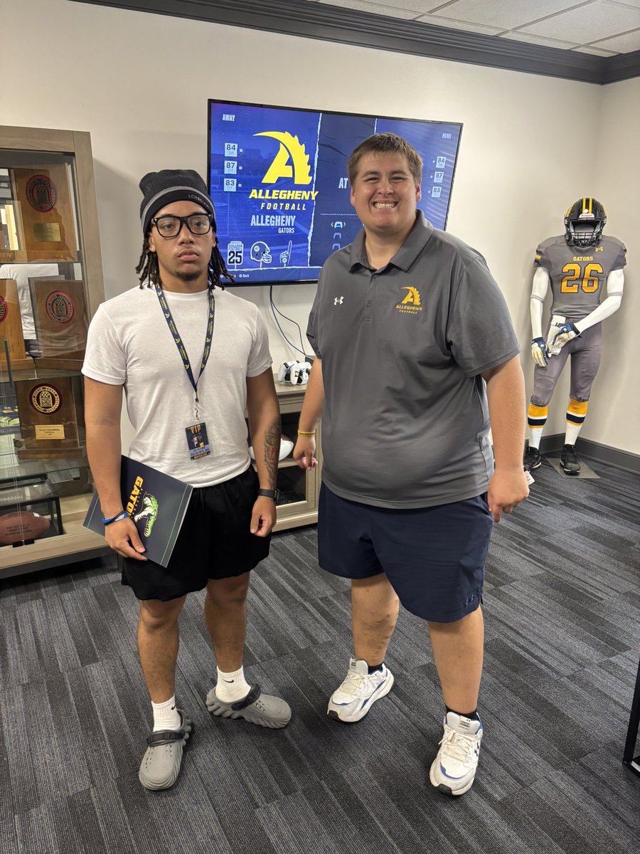 Tyler Todd (@tylertoddd1) on Twitter photo I’m Beyond blessed to say I’ve enjoyed my unofficial visit to Allegheny college! Thank you <a href="/coachwilliams11/">Coach Devin Williams</a> for the invite!
<a href="/Coach_Layer/">Braden Layer</a>
<a href="/BryceJones94/">Bryce Jones</a> I’m Beyond blessed to say I’ve enjoyed my unofficial visit to Allegheny college! Thank you <a href="/coachwilliams11/">Coach Devin Williams</a> for the invite!
<a href="/Coach_Layer/">Braden Layer</a>
<a href="/BryceJones94/">Bryce Jones</a>