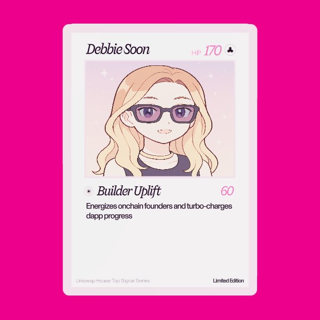 just pulled a grail

check out my <a href="/Uniswap/">Uniswap Labs 🦄</a> trading card 🦄

ok <a href="/tjcages/">ty</a> you absolutely KILLED with this