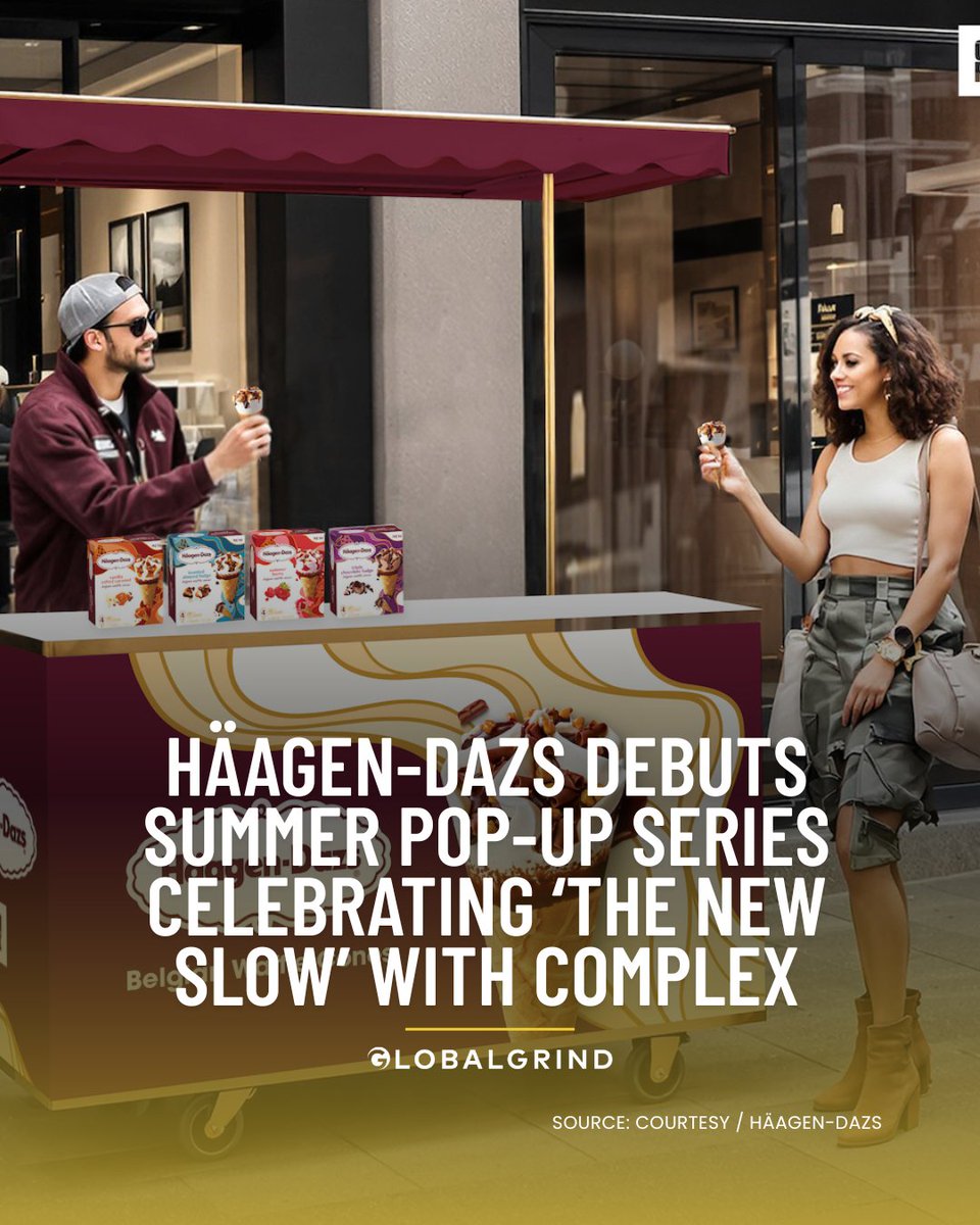 Häagen-Dazs has officially been named the exclusive ice cream partner of Complex, launching a summer-long collaboration aimed at inspiring fans to embrace “the new slow.” bit.ly/46ewM9e