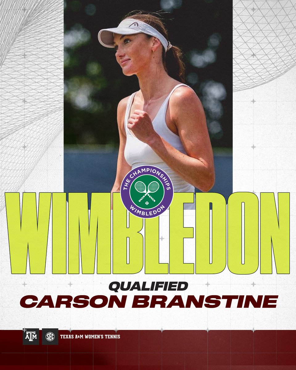 AggieWTEN's tweet image. ๐๏ธ๐ฅ
Carson's ticket is punched for Wimbledon!
๐ฐ - aggi.es/3ZODgYB
#GigEm // #AggieWT