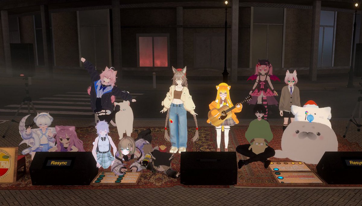 mayoinomorivrc's tweet image. 今日はゆずりんごの日でした！
来て聴いていただいてありがとうございました♡
弱PCなので集合写真は次から人任せにします😌

お歌の後、かみゅーさんを存分に
耳に焼き付けてきましたっ！最高だぁ！！
徐々におちびが増えてまめふれ祭りに😂

 #VRFNS   #ゆずりんごVR
