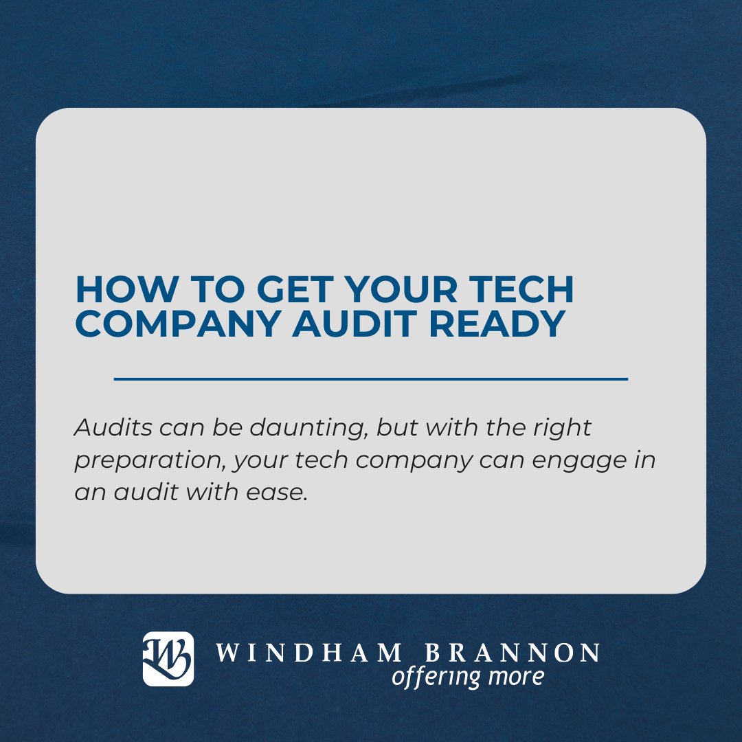 jenbsingleton's tweet image. Audits can be daunting, but with the right preparation, your tech company can engage in an audit with ease. 

Check out our latest article for tips on getting audit-ready!

windhambrannon.com/blog/get-your-…

#TechAudit #AuditPreparation…