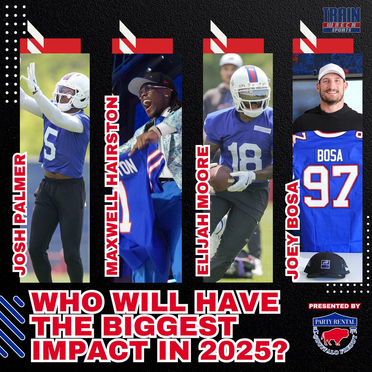 BREAKOUT WATCH 2025

Which newcomer is going to make the biggest splash this season #BillsMafia? 👀👇