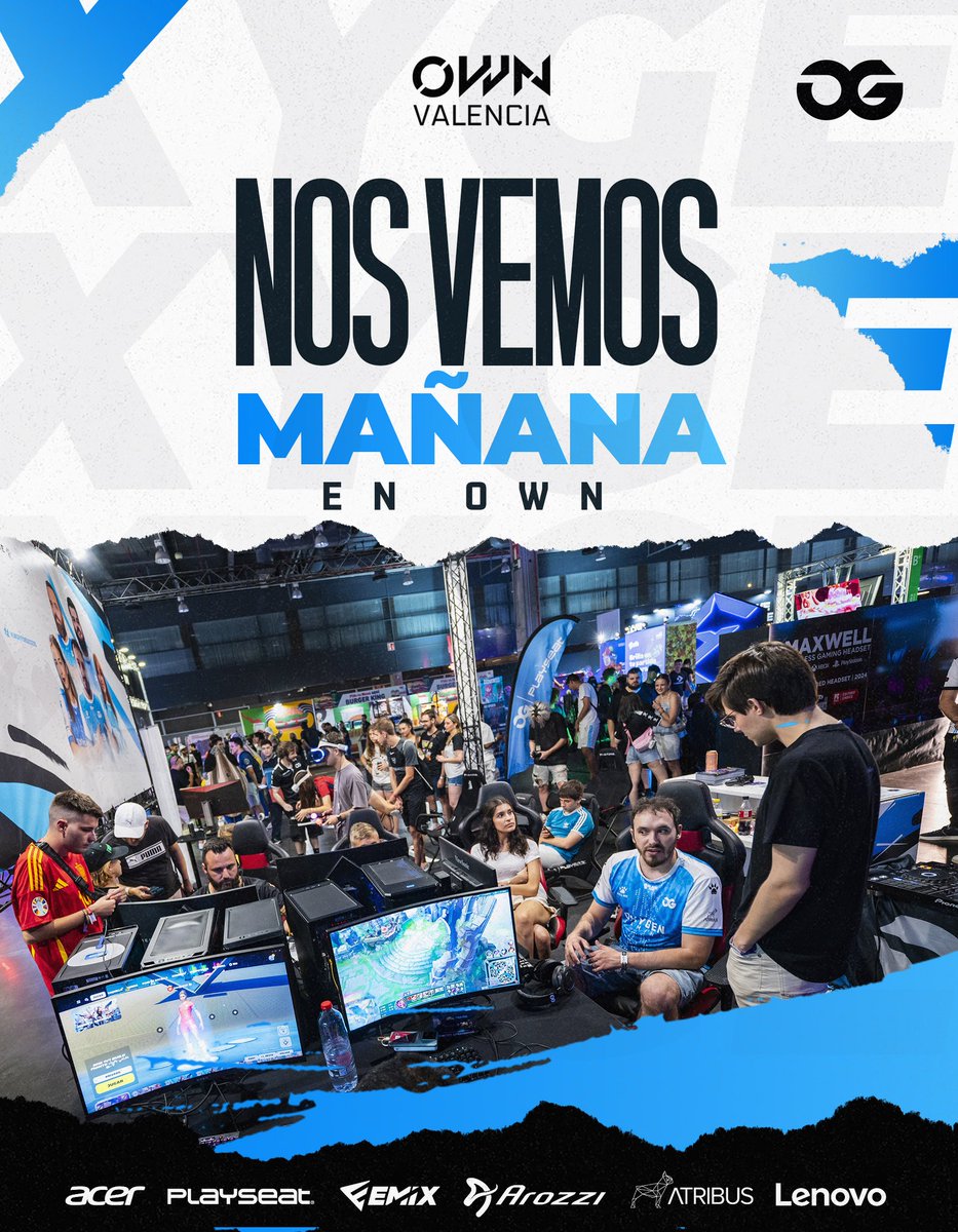 Oxygen Gaming (@gamingoxygen) on Twitter photo Ahora sí que sí, NOS VEMOS MAÑANA EN <a href="/OpenWorldNowcom/">OWN Valencia - Zaragoza 2025</a> 💙
Vamos con muchas ganas para haceros pasar un finde espectacular, va a ser histórico 🫡
#HungryForSuccess Ahora sí que sí, NOS VEMOS MAÑANA EN <a href="/OpenWorldNowcom/">OWN Valencia - Zaragoza 2025</a> 💙
Vamos con muchas ganas para haceros pasar un finde espectacular, va a ser histórico 🫡
#HungryForSuccess