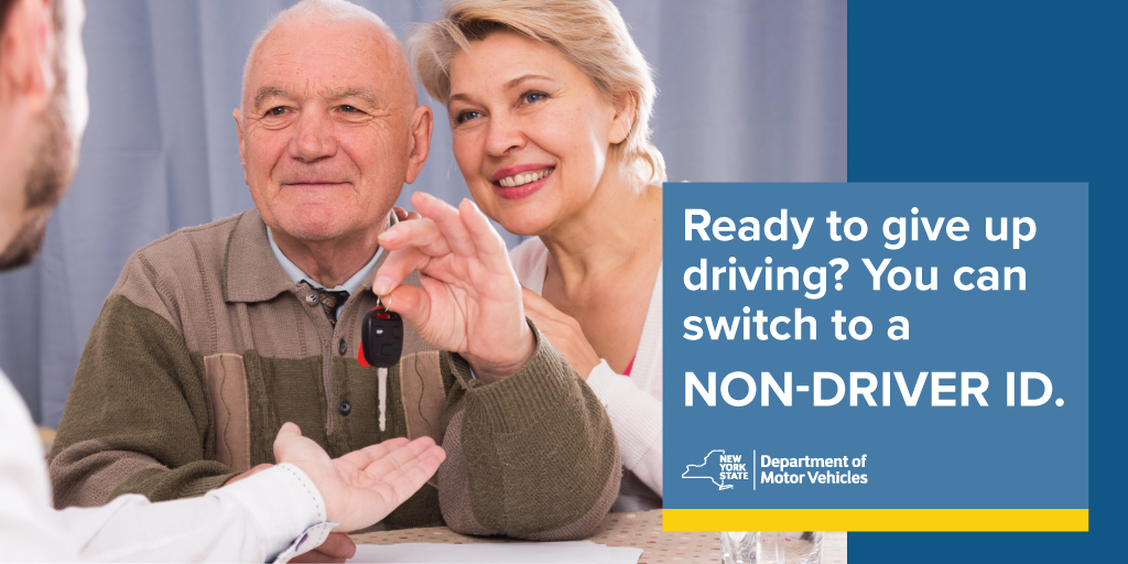 Whenever you decide to stop driving, you don’t have to give up having a New York State ID. Learn how to switch your license to a non-driver ID: dmv.ny.gov/non-driver-id/… #NYSDMV