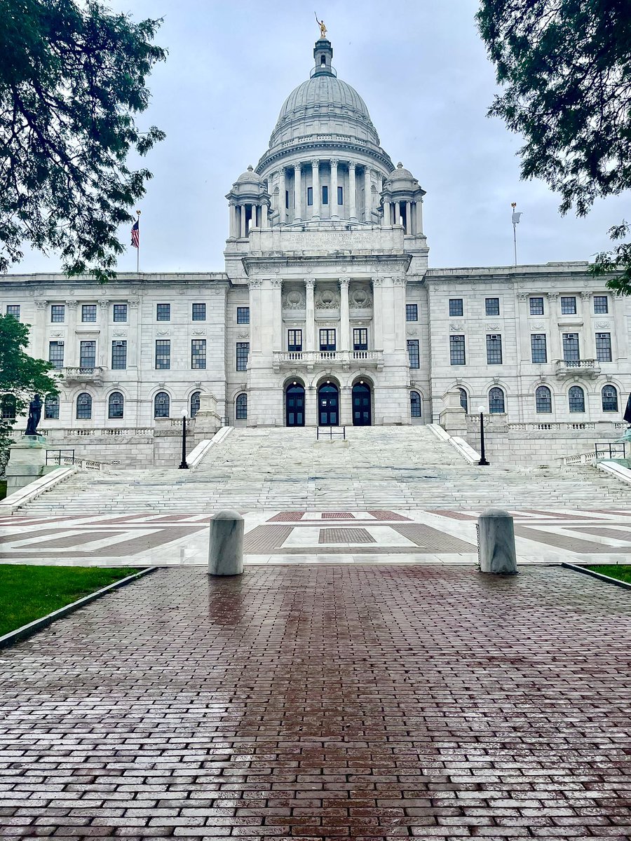 AnEducationBlog's tweet image. Stopped at the RI Statehouse and caught @MomsDemand in attendance as the RI Governor signed the state’s ban on assault style weapons